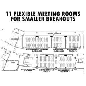 meeting rooms blueprint design graphic