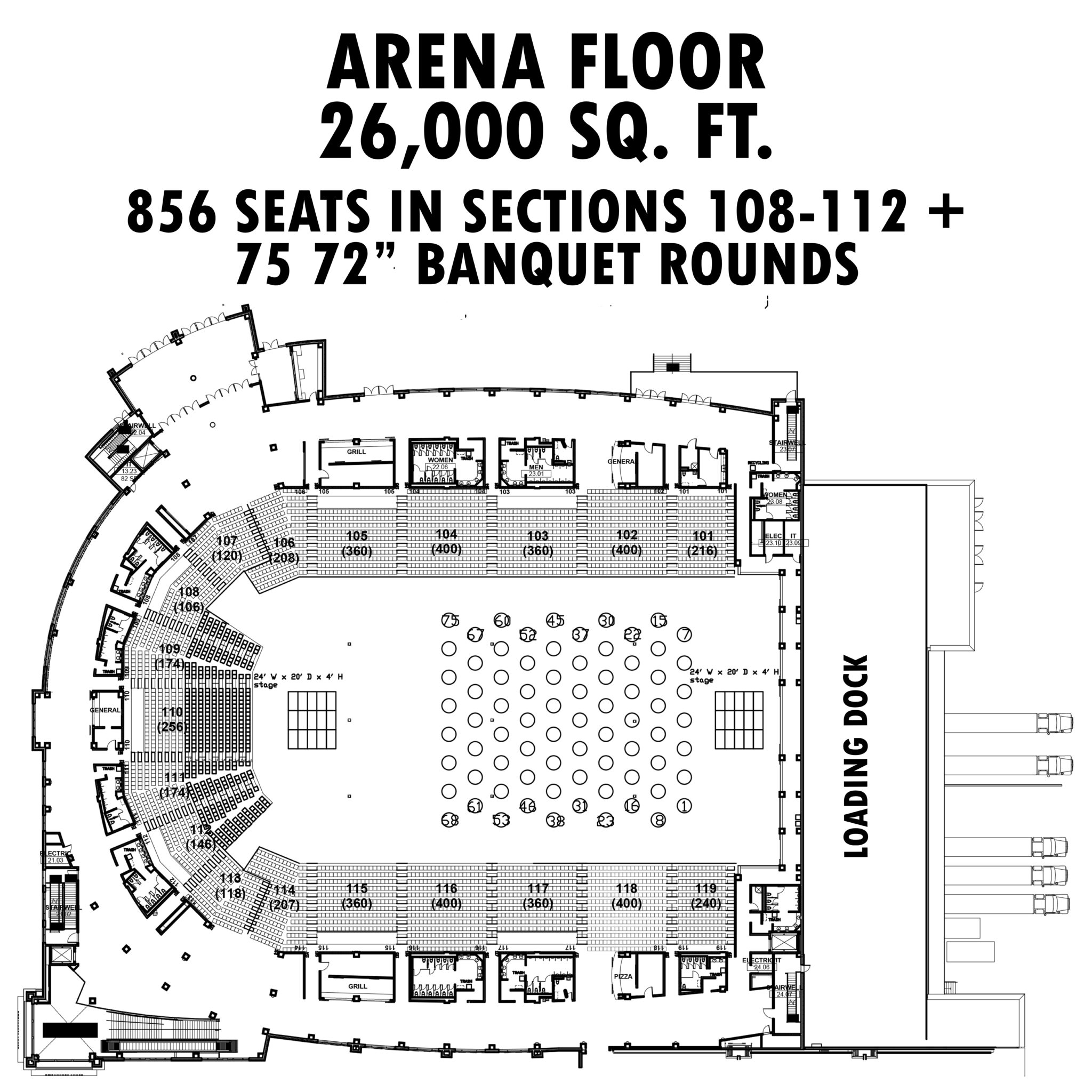 Venue Layout Cross Insurance Center
