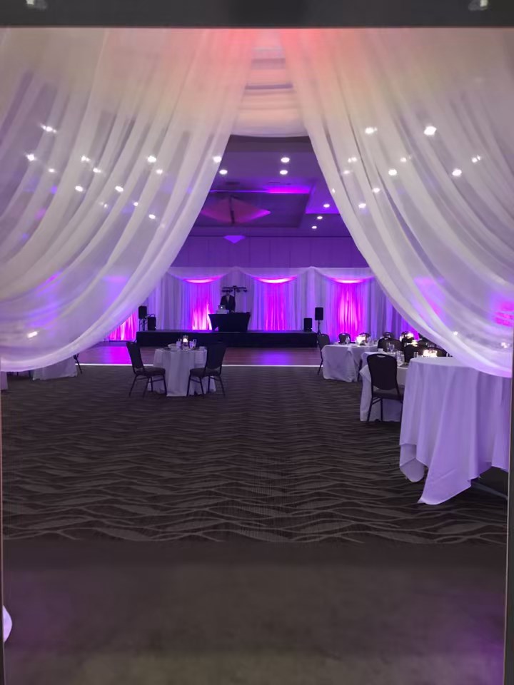 photo of wedding in cross insurance center ballroom