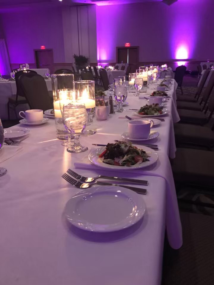 photo of wedding in cross insurance center ballroom