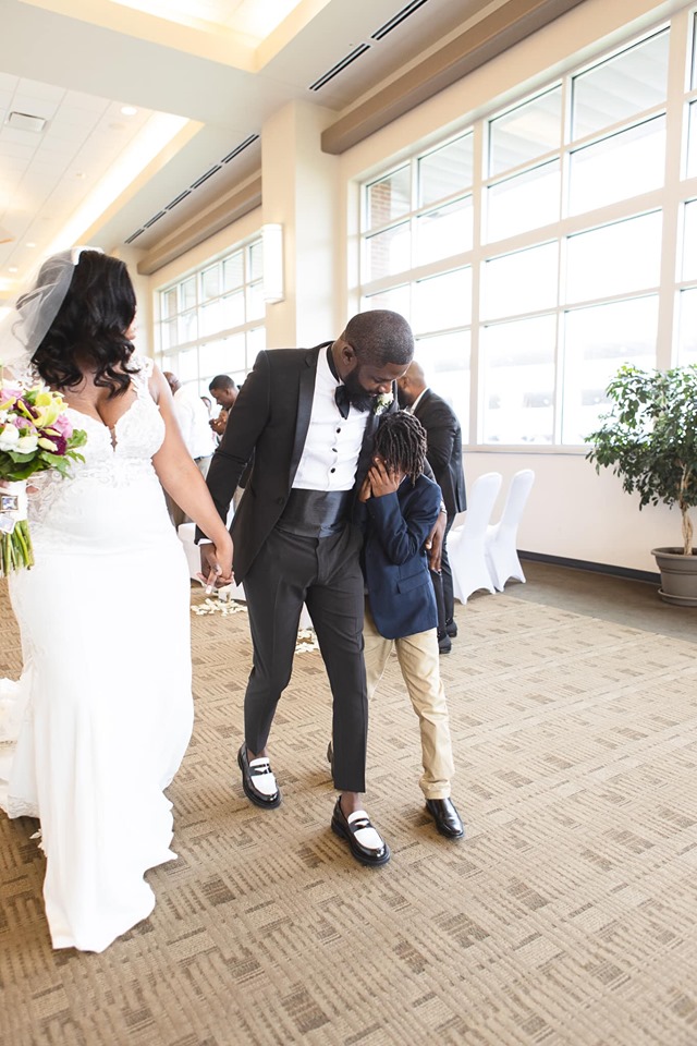 photo of wedding in cross insurance center