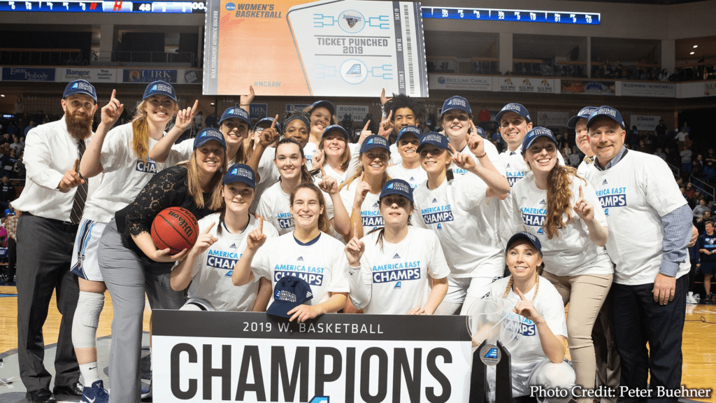 umaine womens basketball america east champions photo