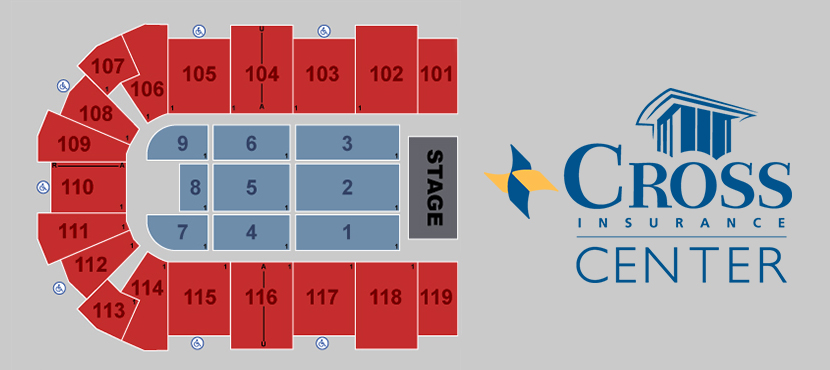 Blue Cross Arena Seating Chart Concerts