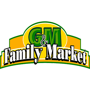 g and m family market logo