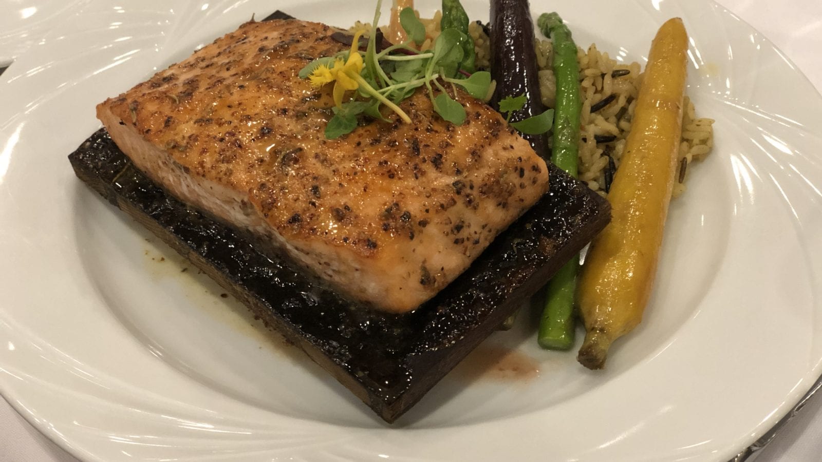 photo of a salmon dish