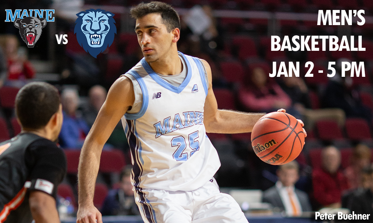 photo maine mens basketball player maine vs columbia