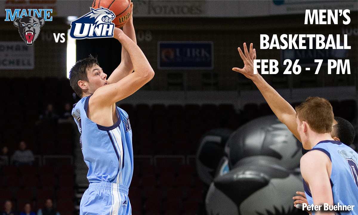 photo maine mens basketball player maine vs unh