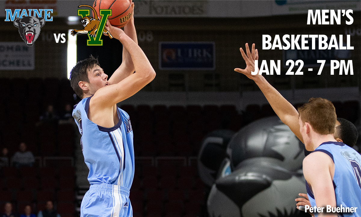 photo maine mens basketball player maine vs vermont