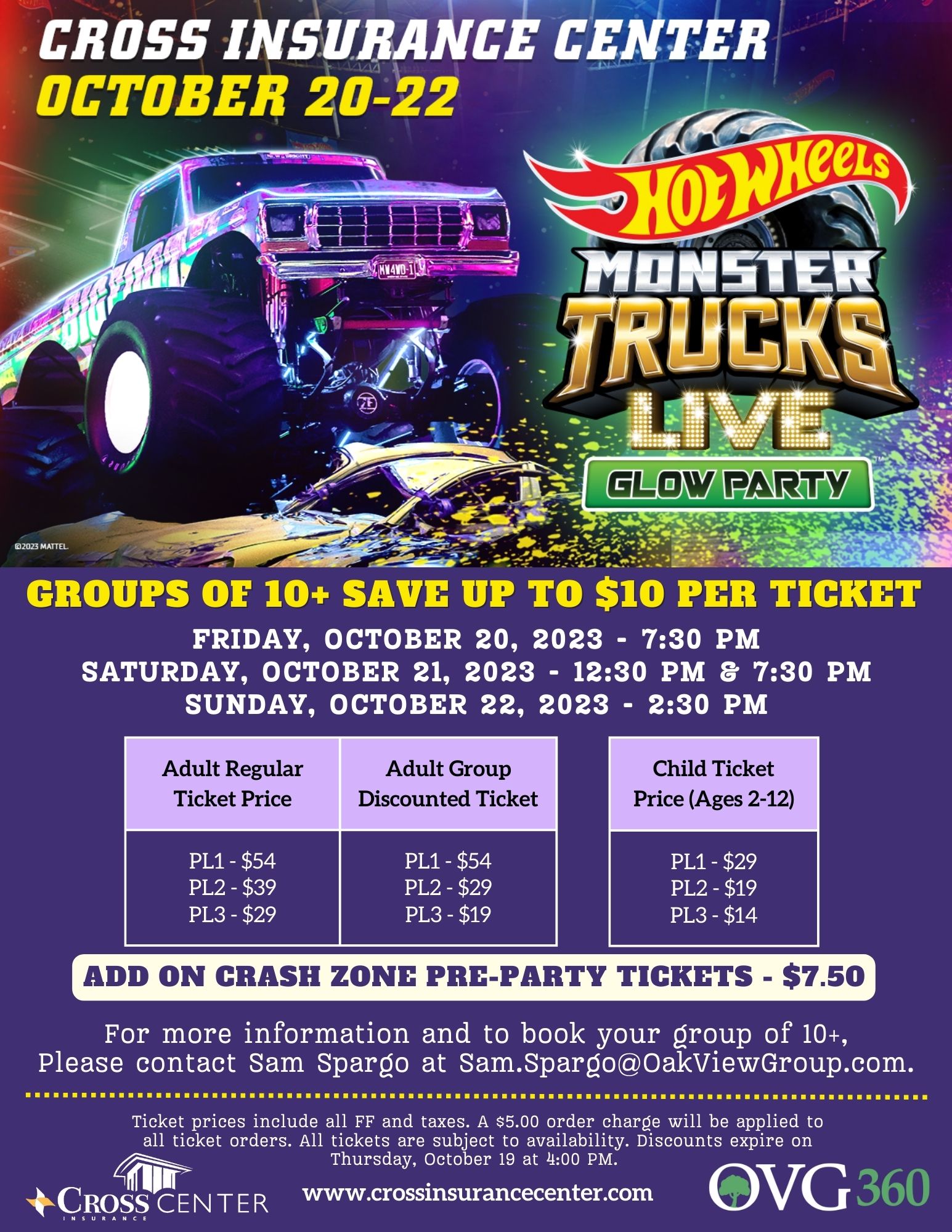 Hot Wheels Monster Trucks Live Glow Party